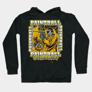 Paintball Player Yellow Team Hoodie